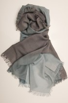 exquisitely soft stole, hand dyed dipped colour blend from one contrasting colour to another.  Stone, navy, orange, fuschia lemon or bespoke to order. also available as a cashmere mix.