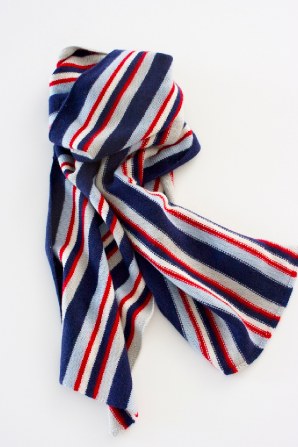 classic British gents stripe scarf