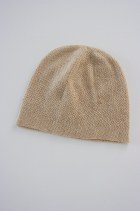 reversible beanie hat with two different knits