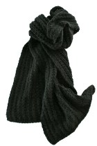 relaxed look loose knit super doft knitted scarf
