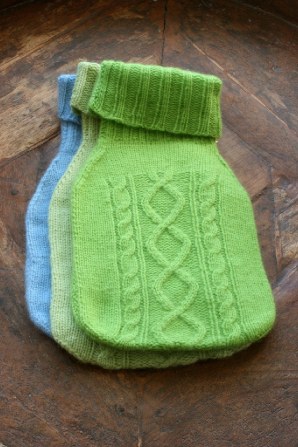 lovely thick cable knit cover with high quality 2 litre hot water bottle