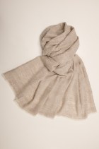 hand spun woven shawl, giving a natural looking weave.  available in smaller stole size. available in ruby, off white and grey